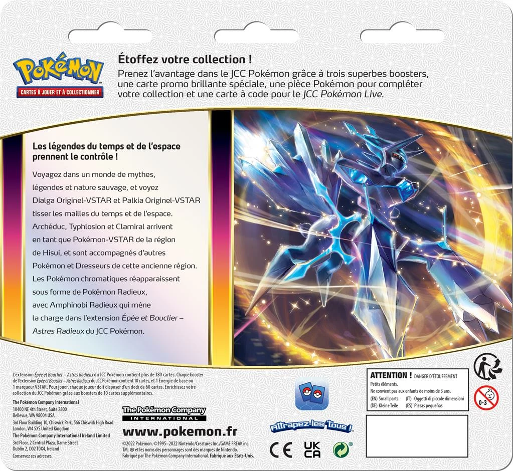 POKEMON Pokémon Pack 3 Boosters EB10 Astres Radieux Evoli 4 POKEMON Pokémon Pack 3 Boosters EB10 Astres Radieux Evoli – Image 2